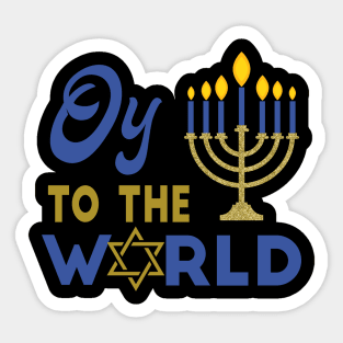 Oy To The World Sticker